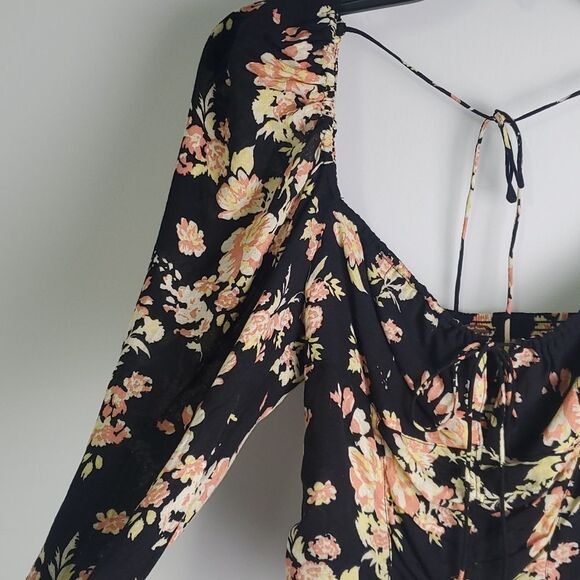 Free People Hilary Printed Blouse Size XS - Picture 3 of 8